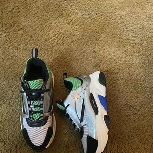 Dior b22 green sliver black